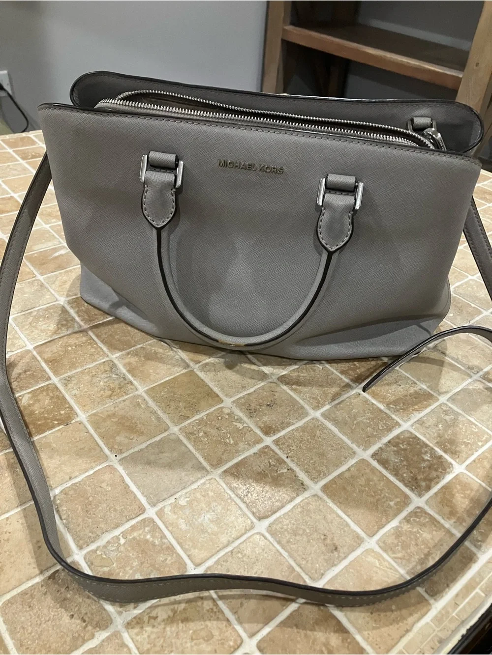 Michael Kors Gray Selma Bag
